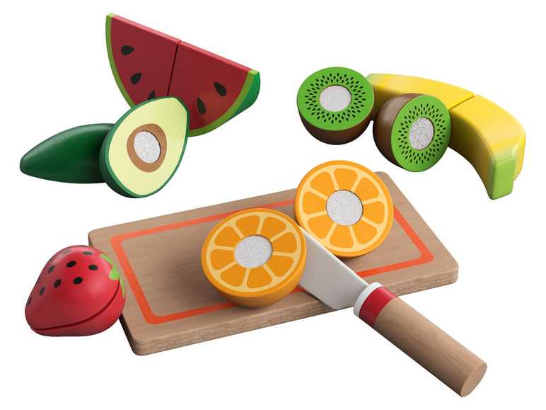 Playtive Súprava drevených potravín (ovocie) Playtive