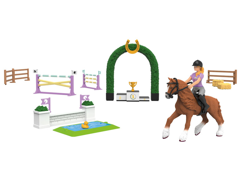 Playtive Trhový stánok sedliacky dvor/Turnaj jazdeckých koní (turnaj jazdeckých koní) Playtive