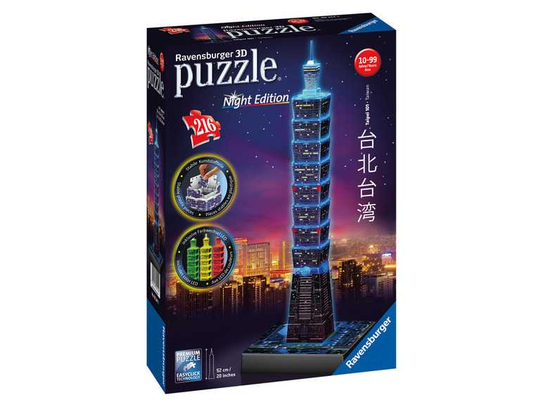 Ravensburger 3D Puzzle LED stavba (Taipei Tower) Ravensburger