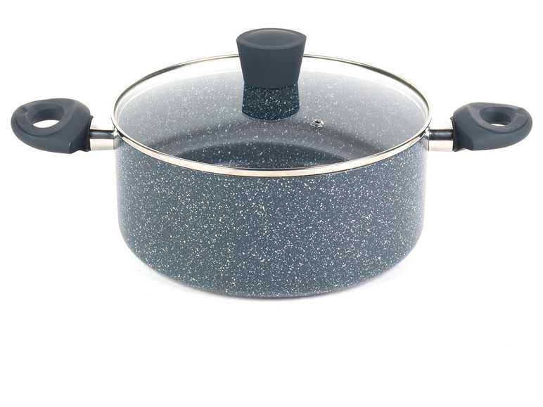 Russell Hobbs Hliníkový hrniec/panvica/kastról Nightfall Blue Marble (24 cm