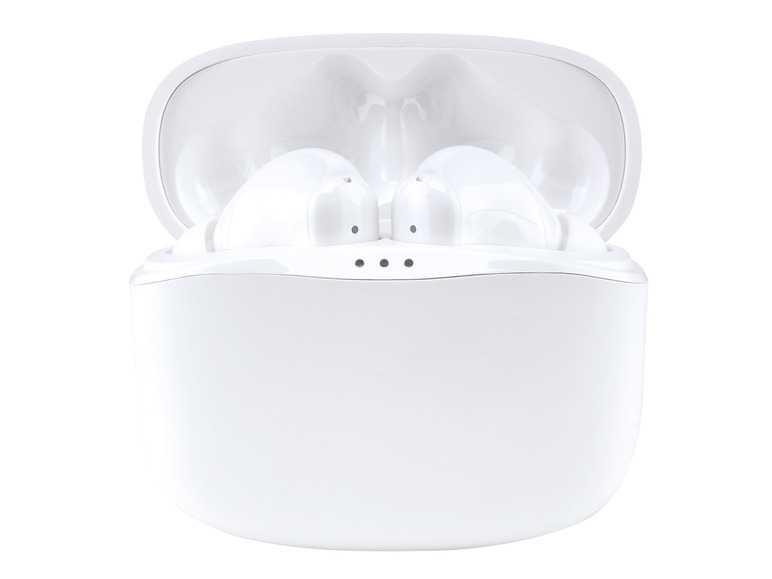 SILVERCREST® Bezdrôtové slúchadlá True Wireless Bluetooth® (biela) SILVERCREST®