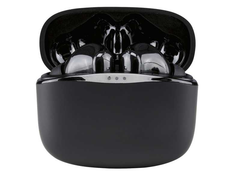 SILVERCREST® Bezdrôtové slúchadlá True Wireless Bluetooth® (čierna) SILVERCREST®