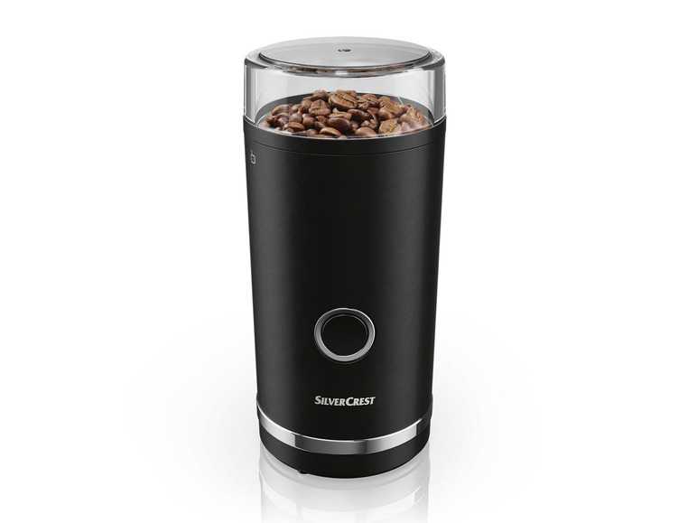 SILVERCREST® KITCHEN TOOLS Elektrický mlynček na kávu SKMS 180 A1 (čierna) SILVERCREST® KITCHEN TOOLS