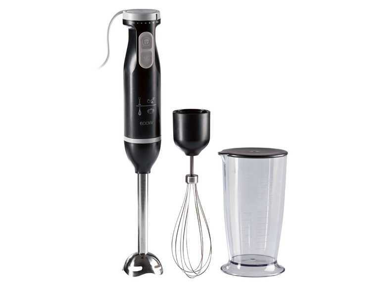 SILVERCREST® KITCHEN TOOLS Tyčový mixér 2 v 1 SSMS 600 E5 (čierna) SILVERCREST® KITCHEN TOOLS