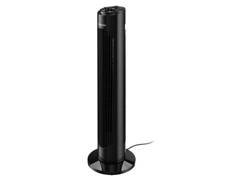 SILVERCREST® Ventilátor s 3 stupňami fúkania STV 50 F1 (čierna) SILVERCREST®