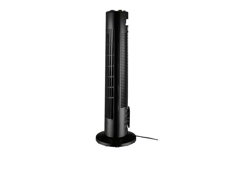 SILVERCREST® Vežový ventilátor STV 50 H1 (čierna) SILVERCREST®