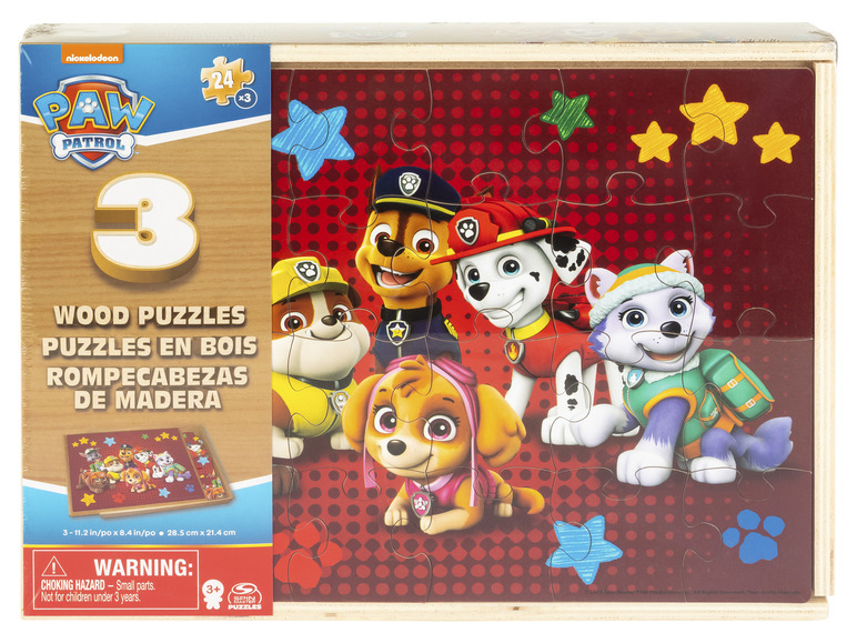 Spinmaster Drevené puzzle Labková patrola Spinmaster