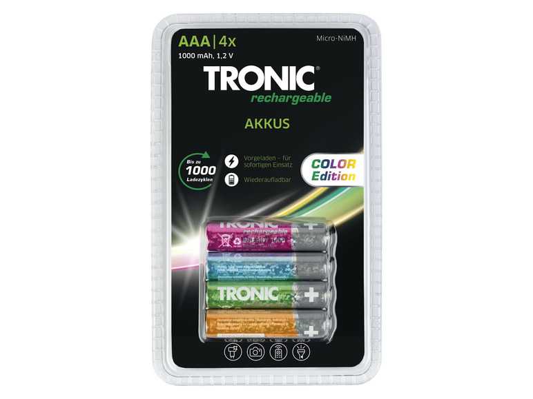TRONIC® Batérie Ni-MH Ready 2 Use Color