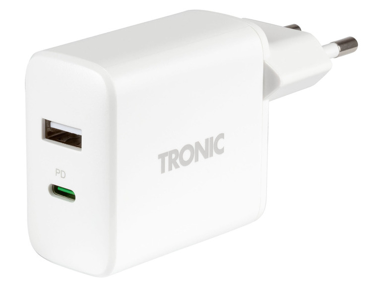 TRONIC® Dvojitá USB nabíjačka (biela) TRONIC®