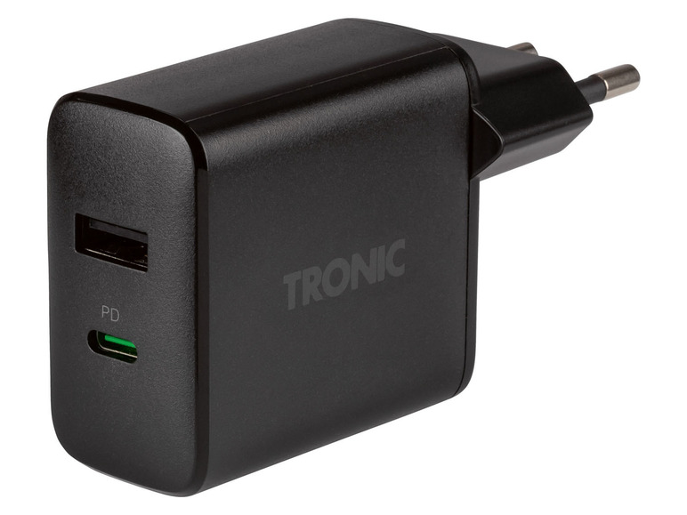 TRONIC® Dvojitá USB nabíjačka (čierna) TRONIC®