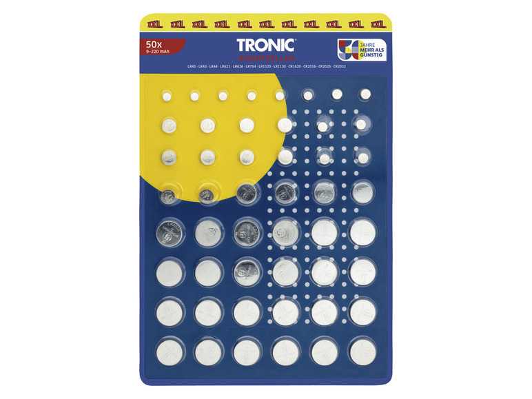 TRONIC® XXL súprava gombíkových batérií