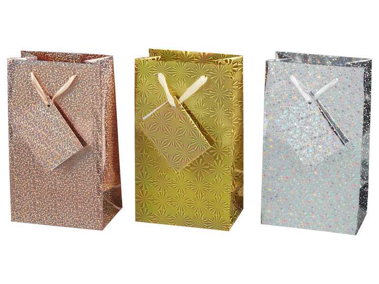 crelando® Darčekové tašky (strieborná/zlatá/ružová