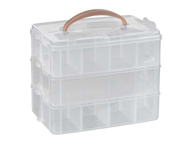 crelando® Úložný box/Box na šijacie potreby (úložný box s držadlom) crelando®