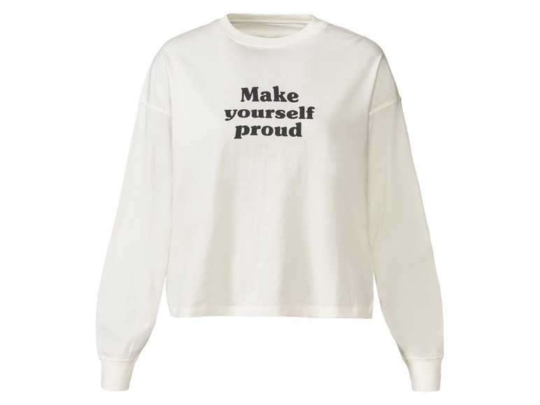 esmara® Dámske oversize tričko s dlhým rukávom (M (40/42)