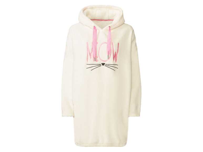 esmara® Dámske plyšové šaty s kapucňou  (L (44/46)