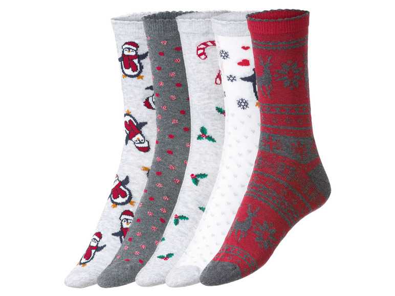 esmara® Dámske ponožky s vianočným motívom