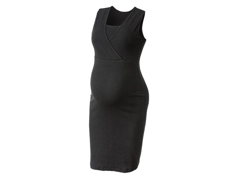 esmara® Dámske rebrované tehotenské šaty (XS (32/34)