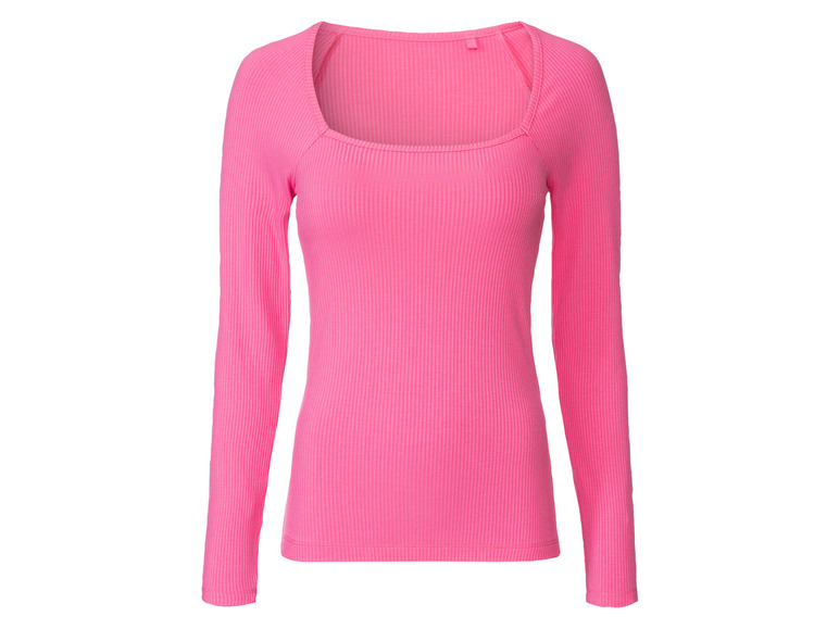 esmara® Dámske rebrované tričko s dlhým rukávom (XS (32/34)