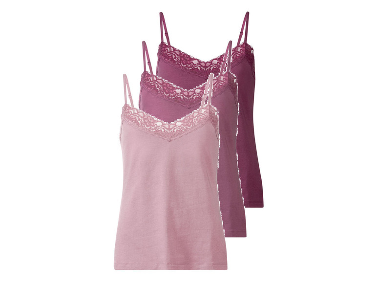 esmara® Dámske tielko s úzkymi ramienkami a čipkou