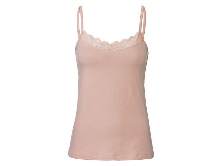 esmara® Dámsky top s úzkymi ramienkami a čipkou (S (36/38)