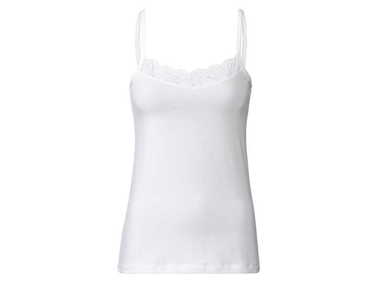 esmara® Dámsky top s úzkymi ramienkami a čipkou (S (36/38)