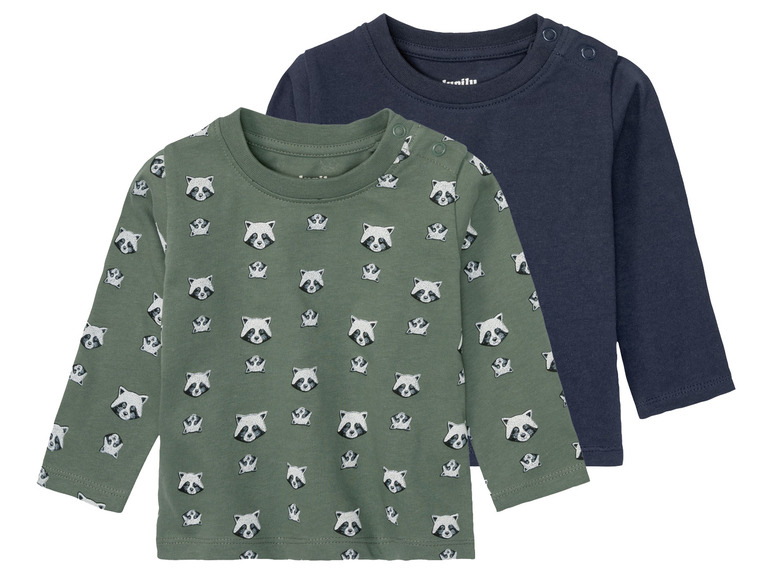 lupilu® Chlapčenské tričko s dlhým rukávom pre bábätká BIO