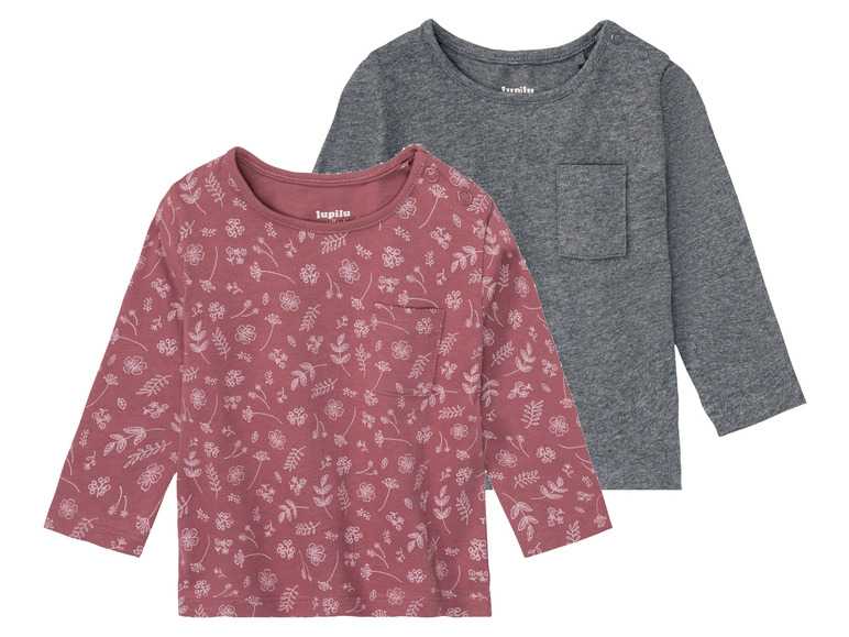 lupilu® Dievčenské tričko s dlhým rukávom