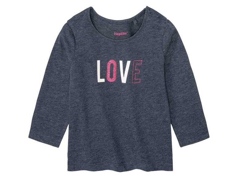 lupilu® Dievčenské tričko s dlhým rukávom (86/92