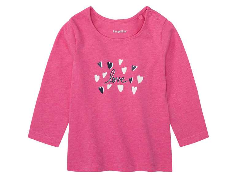 lupilu® Dievčenské tričko s dlhým rukávom (86/92