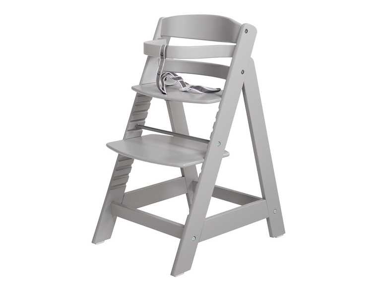 roba Detská drevená vysoká jedálenská stolička Sit Up (sivá) roba